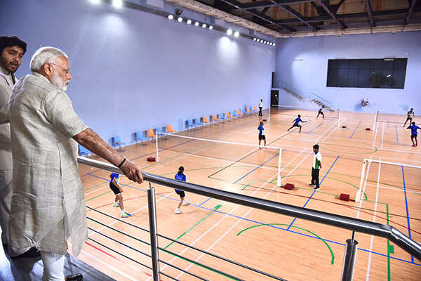 Narendra Modi attends the inauguration of 'Khel Mahakumbh 2017'