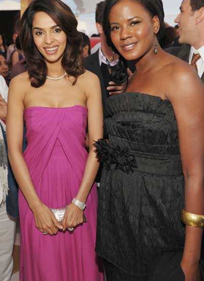 Mallika Sherawat and Tangi Miller attend the Variety Celebrates Ashok Amritraj event