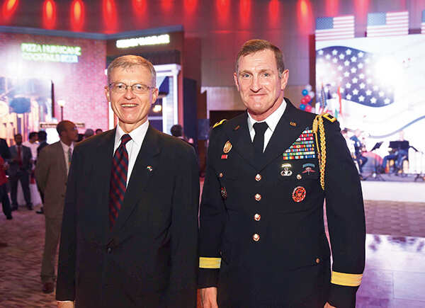 Jeffrey Sexton and David Brigham at US Independence Day celebrations