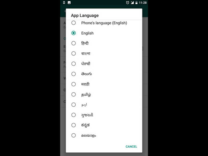 Chat in different languages
