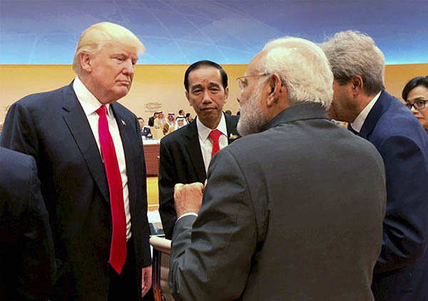 Narendra Modi and US President Donald Trump share their views at G20 Summit 2017