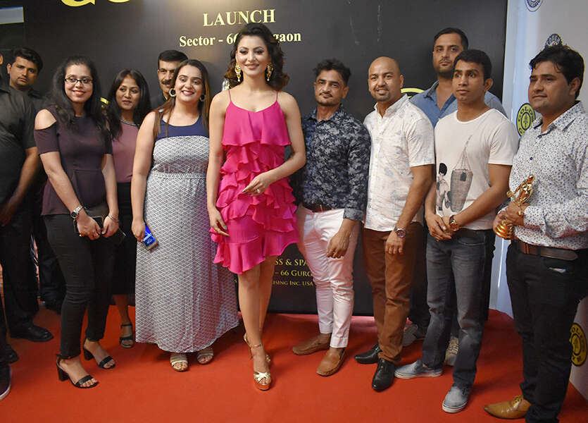 Urvashi Rautela inaugurates a Gym in Gurugram