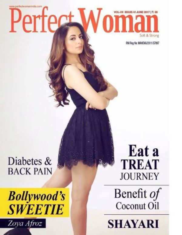 Zoya Afroz on the cover of  Women Perfect Magazine
