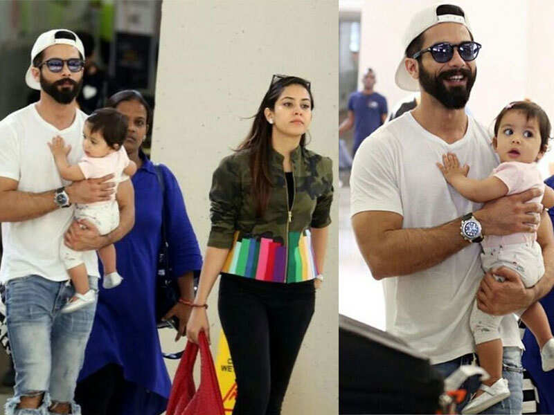 Pics: Shahid Kapoor and Mira Rajput reach New York with 