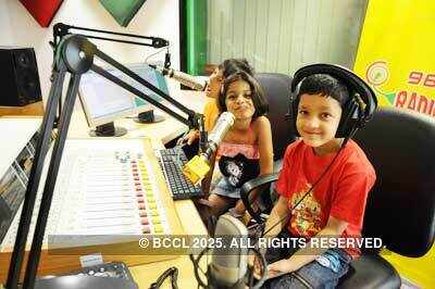 Kids at 'Radio Mirchi'