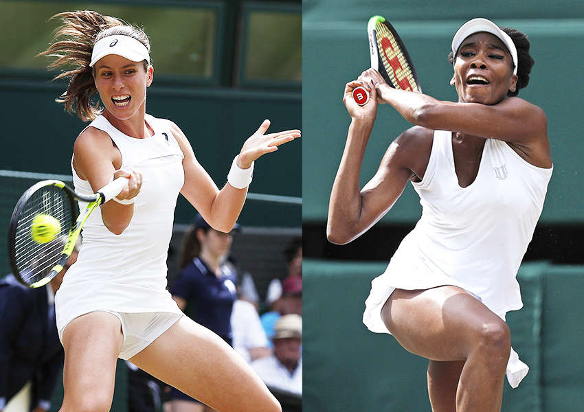 Wimbledon: Venus Williams beats Johanna Konta