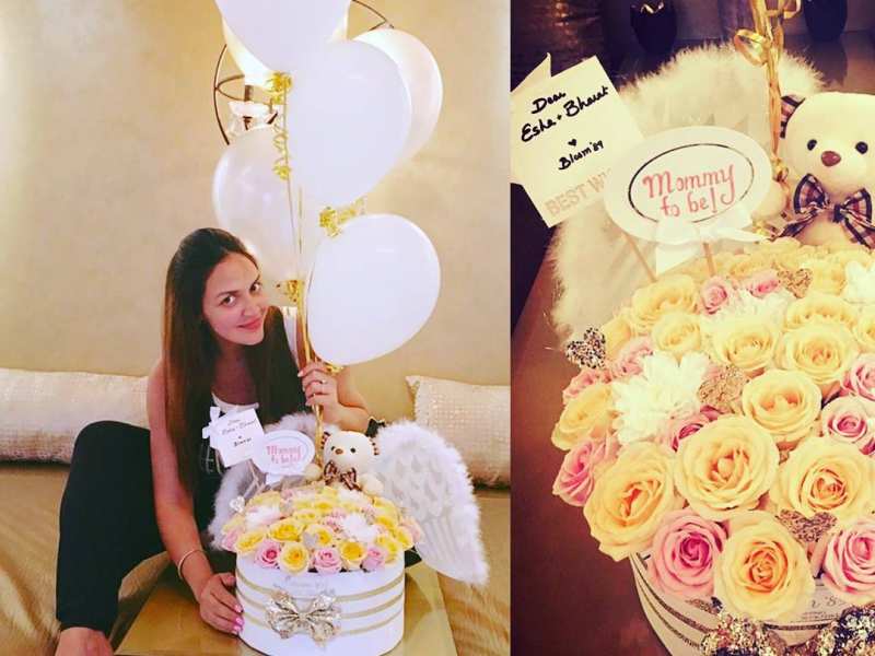 Mum-to-be Esha Deol is showered with gifts