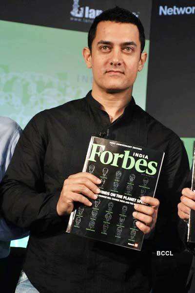 Aamir @ Forbes launch