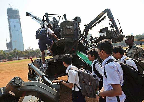 ​ Students participate in the 'Know your Army' campaign