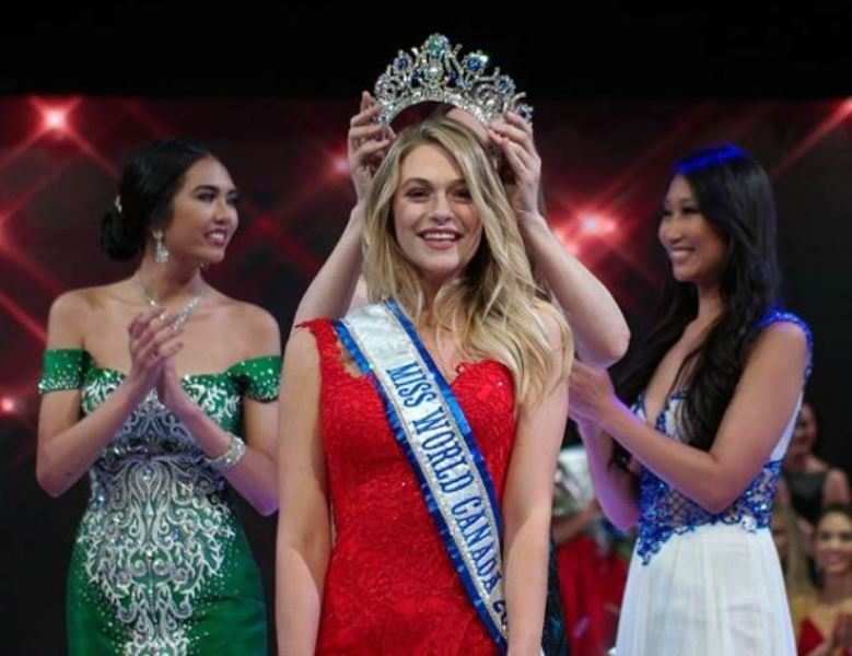 Cynthia Menard crowned Miss World Canada 2017