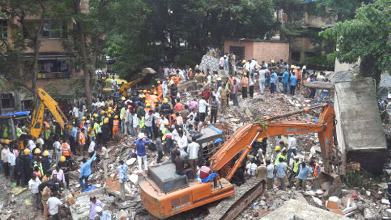 Mumbai building collapse kills 6, over 40 feared trapped