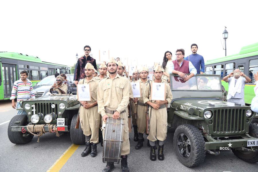Kunal Kapoor, Tigmanshu Dhulia and Mohit Marwah pose for the cameras