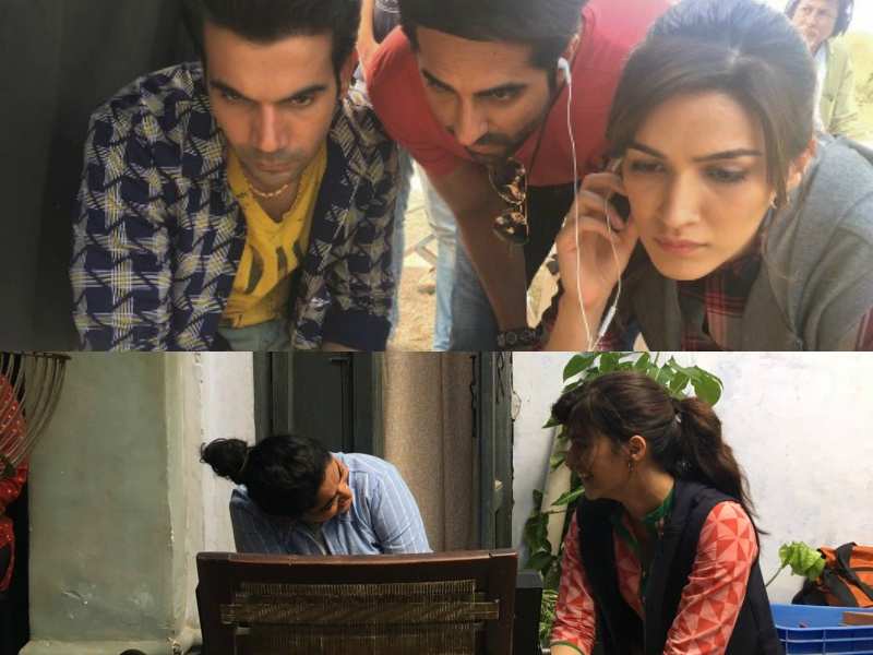 Pic: Ayushmann Khurrana, Kriti Sanon and Rajkummar Rao engrossed in ...