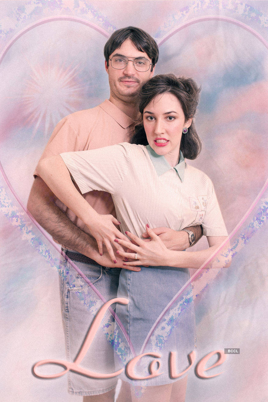 This Couple Did an '80s Themed Photo Shoot for Their 10th