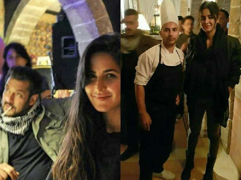 Pics: Salman Khan and Katrina Kaif spotted having lunch at a restaurant in Morocco