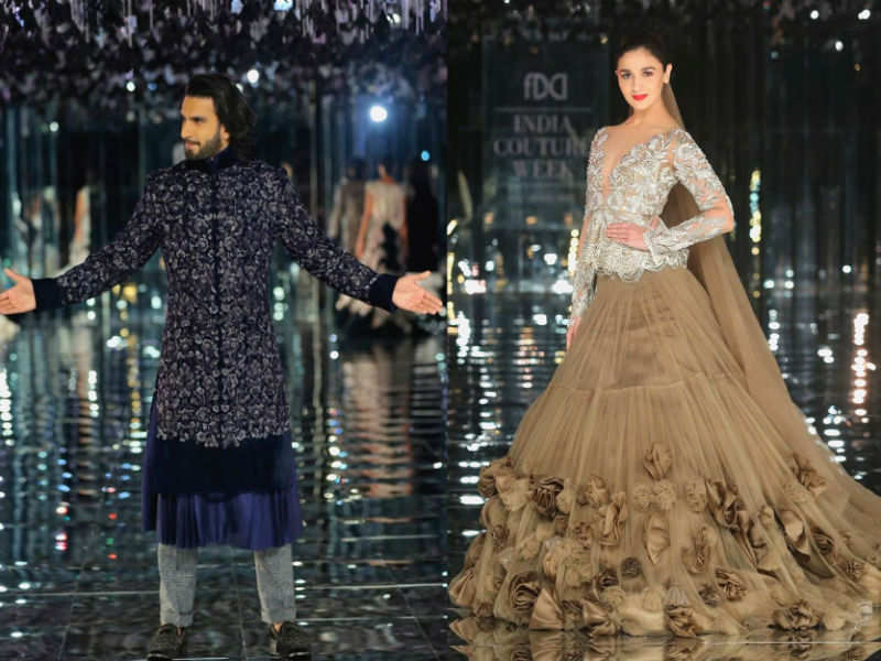 Alia Bhatt And Ranveer Singh Make A Sizzling Couple For Manish Malhotra ...