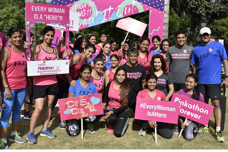 Milind Soman pose for the camera