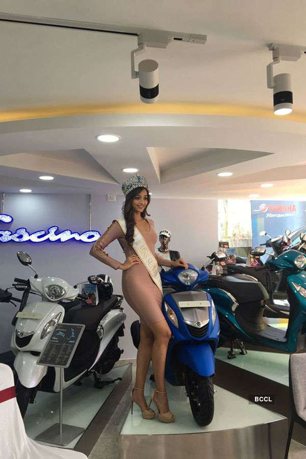 Srinidhi Shetty at the inauguration of Yamaha Scooter Boutique in Chennai