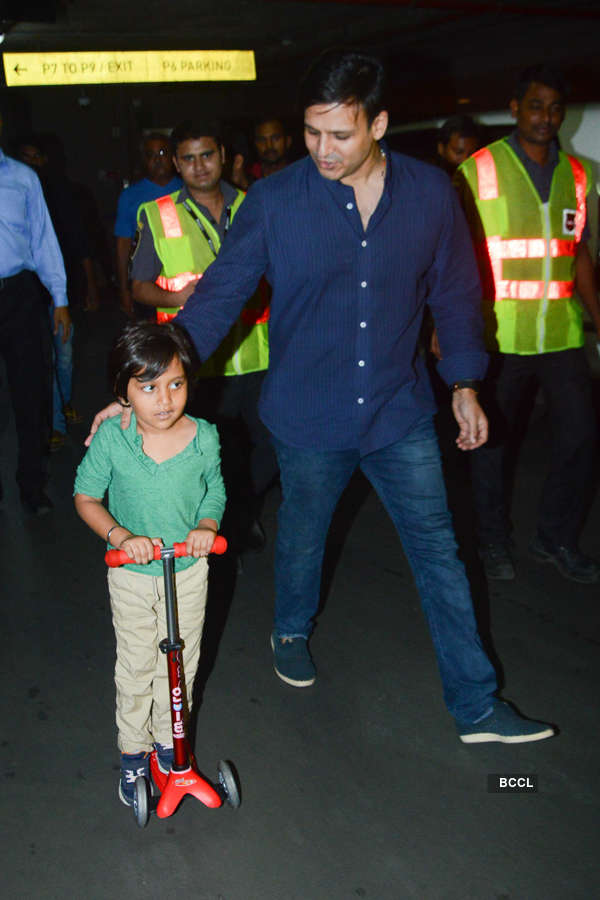 Photos of celebrities at airport