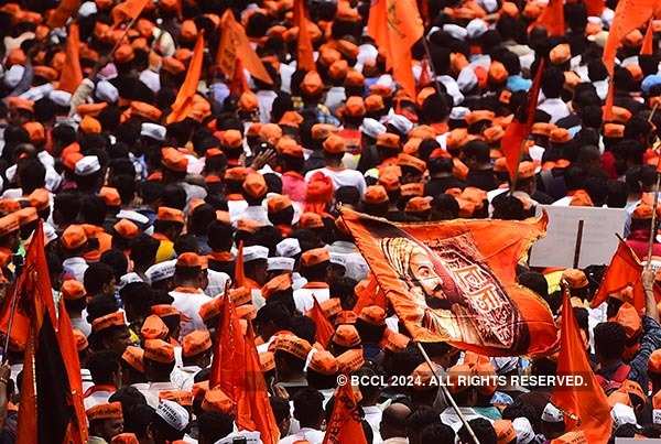 Marathas hold mega protest march in Mumbai