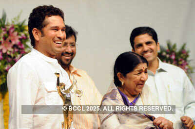 Sachin at stone laying ceremony 