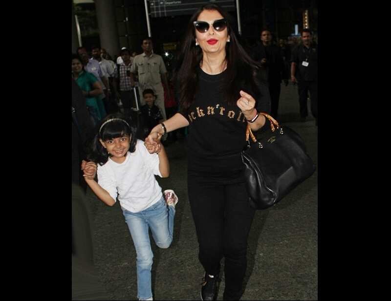 Pic: Aishwarya Rai Bachchan's daughter Aaradhya poses like 