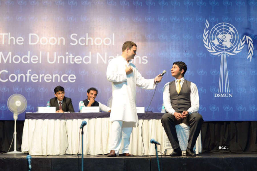 Rahul Gandhi visits Doon School