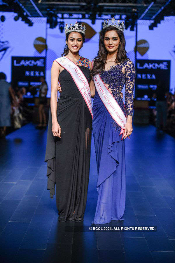 Miss India 2017 winners at Lakme Fashion Week