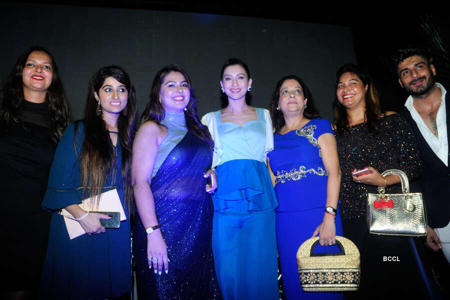Gauhar Khan pose with guests