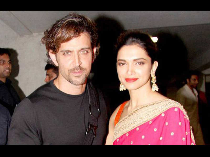 Hrithik Roshan and Deepika Padukone