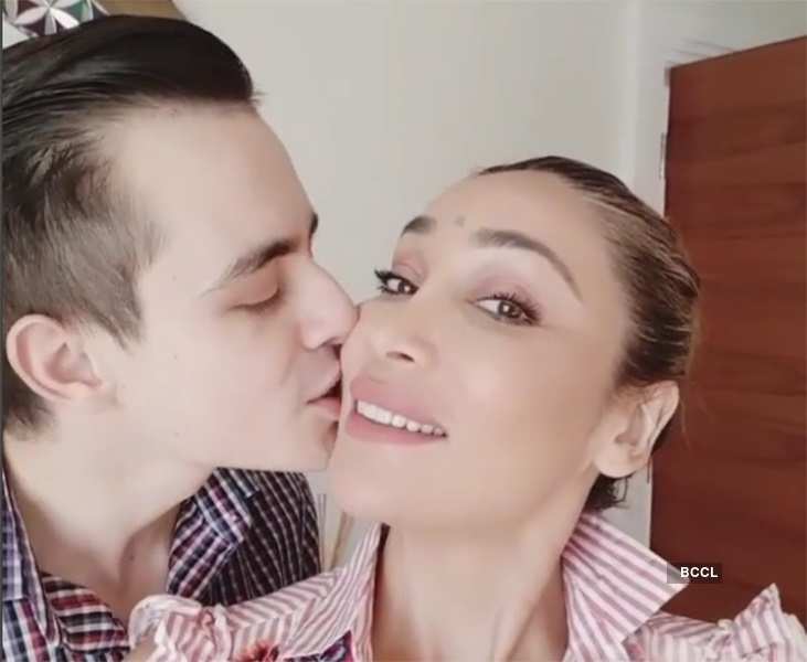 Sofia Hayat shares a steamy lip-lock with hubby