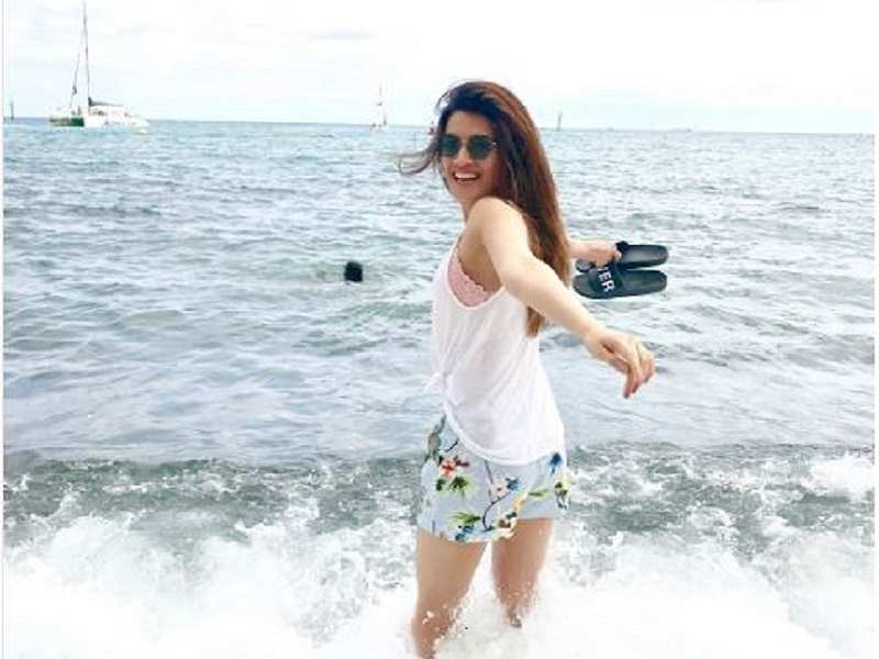 Image result for Kriti Sanon chills on a refreshing vacation with her family in the Maldives