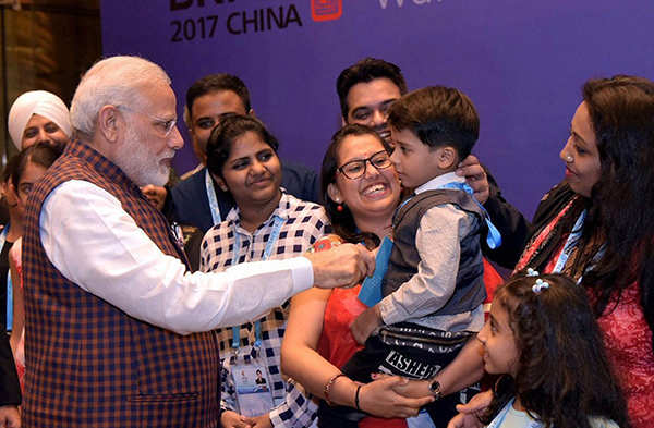 PM Modi attends BRICS Summit 2017