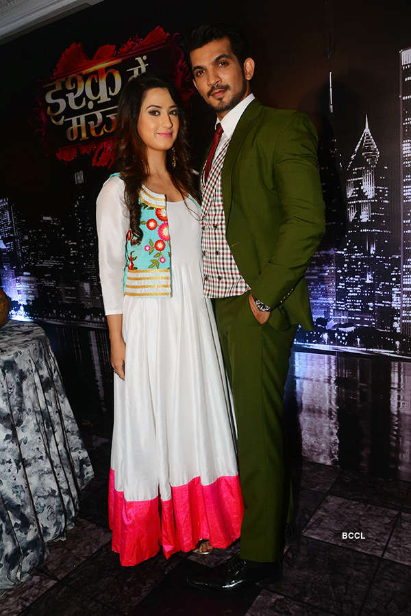 Alisha Panwar And Arjun Bijlani During The Launch Of Colors Tvs New Show ‘ishq Mein Marjawan