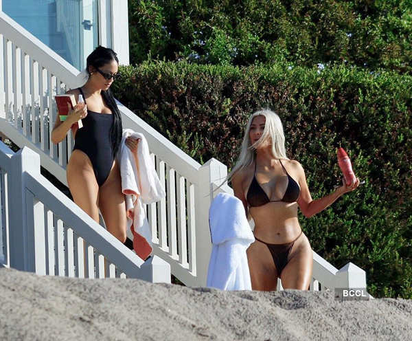 Kim Kardashian turns up the heat on the beaches of Turks and Caicos Islands