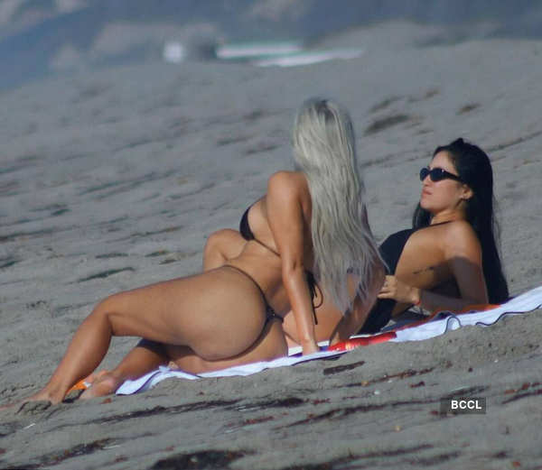 Kim Kardashian turns up the heat on the beaches of Turks and Caicos Islands