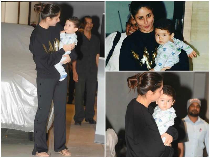 Taimur steals limelight from birthday girl mommy Kareena 