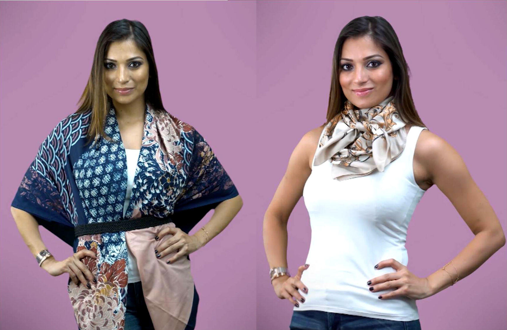 Video 7 Amazing Ways Of Styling A Scarf Times Of India