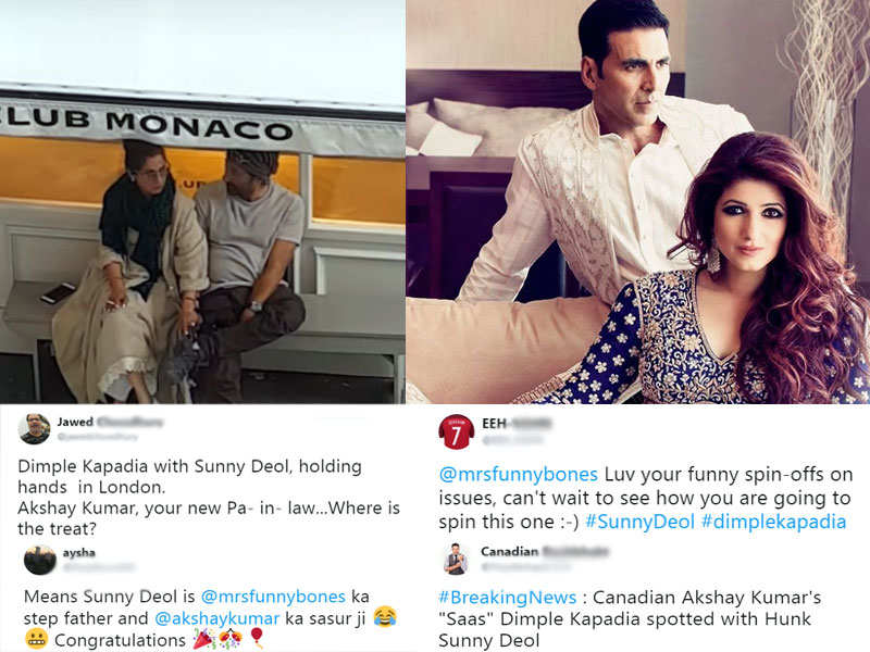 Akshay Kumar-Twinkle Khanna trolled after Dimple Kapadia-Sunny Deol's  London video goes viral