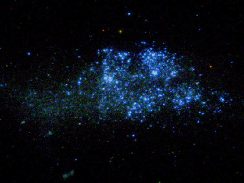 Cluster start. Вольф-Ландмарк-Мелотт. Иррегулярные скопления галактик. Скопление Melotte 15. Wolf-Lundmark-Melotte.