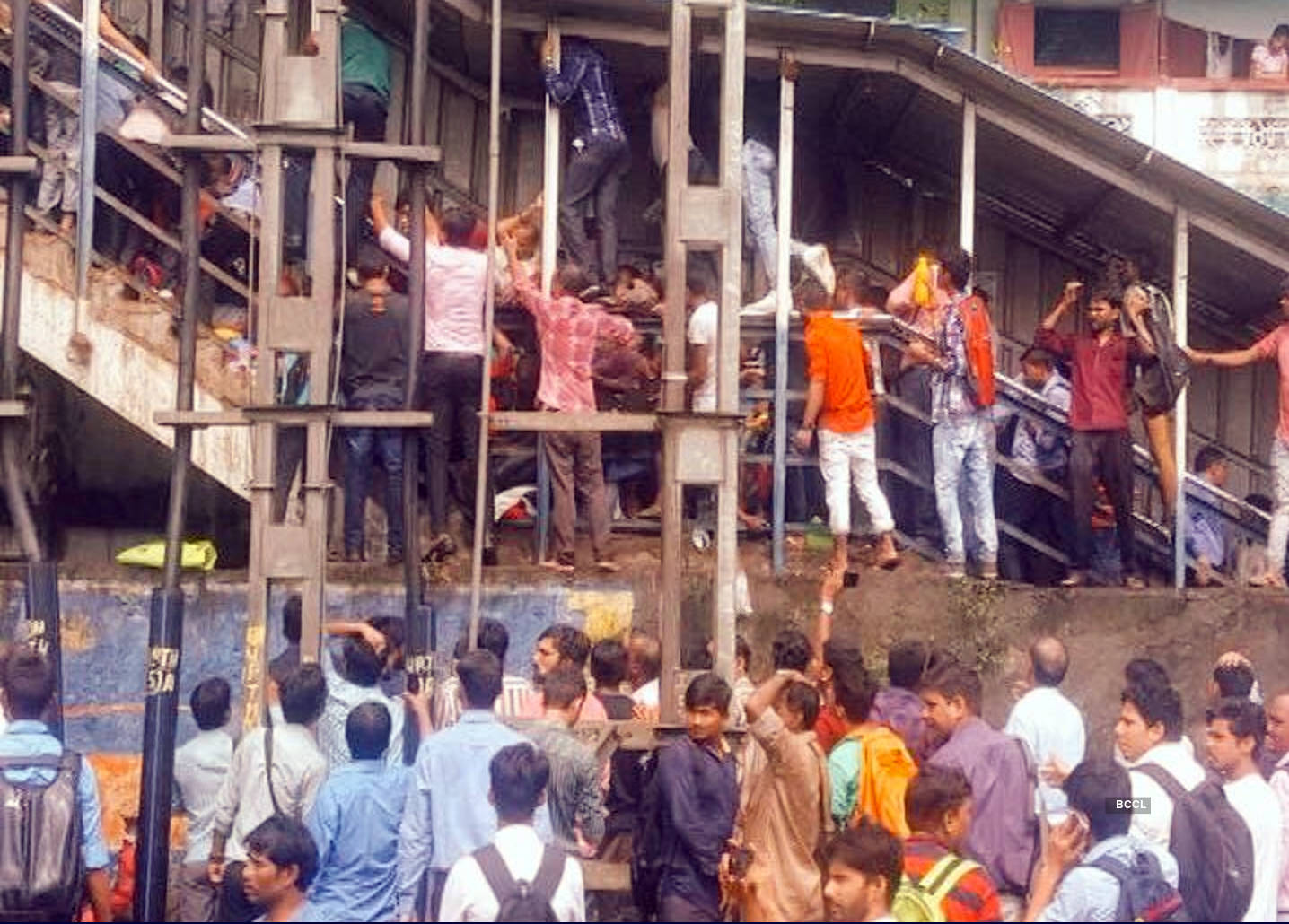 Several killed in Mumbai railway bridge stampede