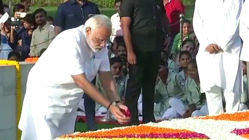PM Modi pays tribute to Mahatma Gandhi on his 148th birth anniversary