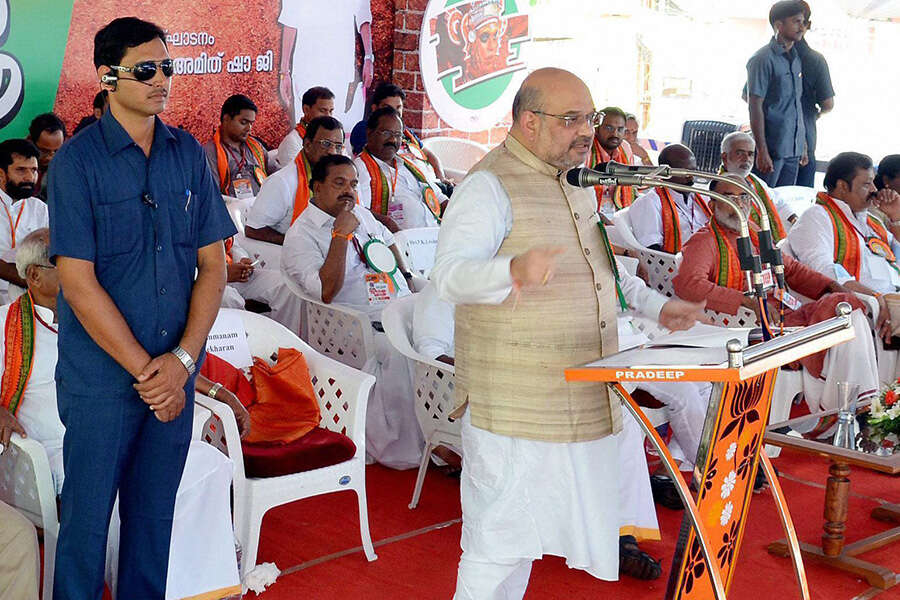 BJP National President Amit Shah speaks