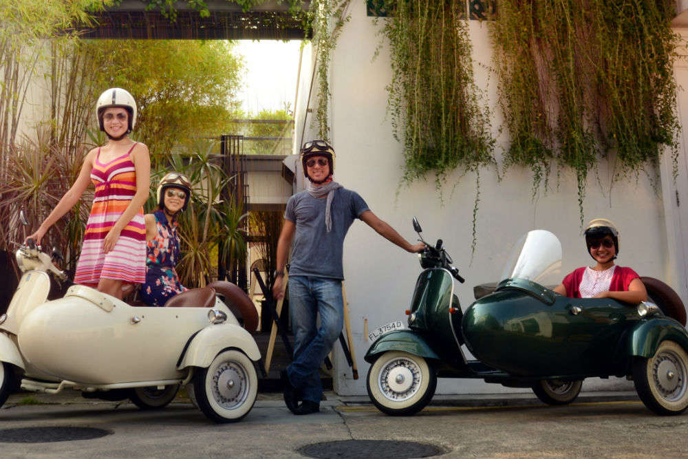 vespa with sidecar