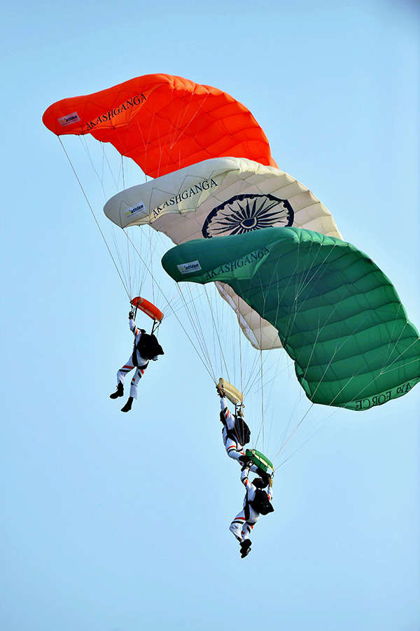 Indian Air Force pilots perform death-defying stunts