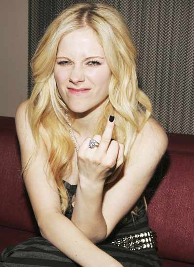 Celebs show 'middle' finger