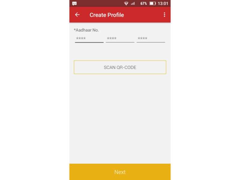 Users need to register their mobile number with Aadhaar
