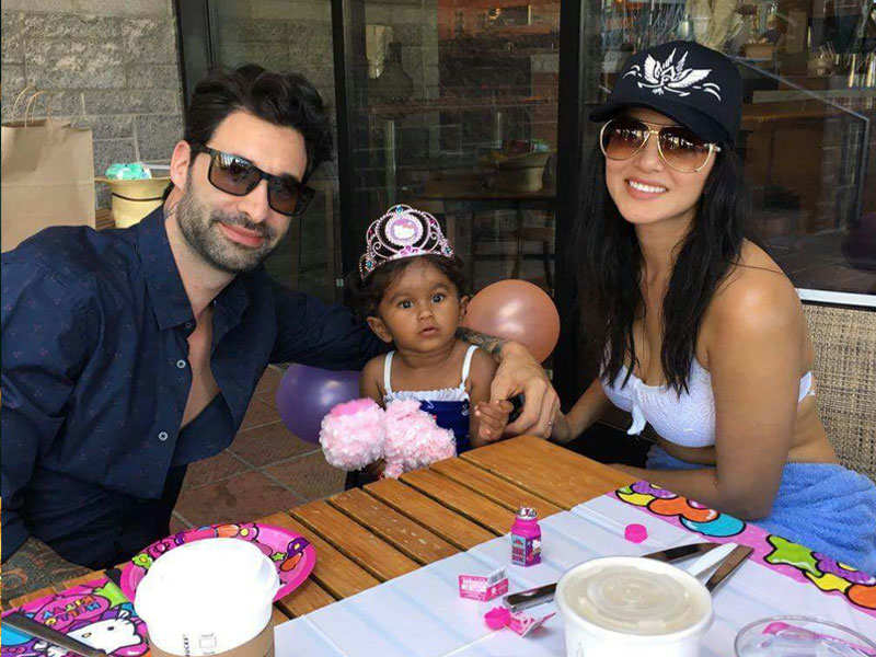 Sunny Leone and Daniel Weber take daughter Nisha on her first international vacation