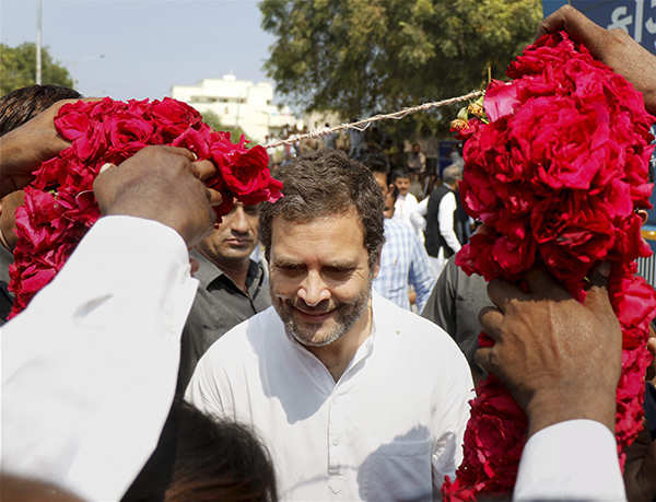 Rahul Gandhi begins Navsarjan Yatra