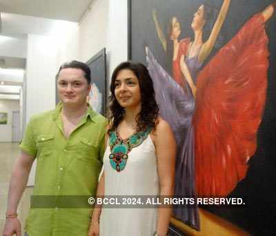 Celebs @ Nawaz's art exhibition